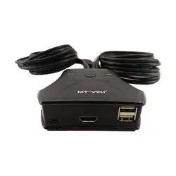 KVM HDMI دو پورت برند MT-VIKI مدل MT-201HL