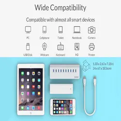 هاب USB 3.0 ده پورت Orico مدل M3H10