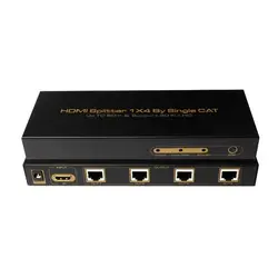 دستگاه افزایش طول 60 متری و اسپلیتر 1 به 4 HDMI | فروشگاه اینترنتی دیجیک
