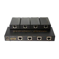 دستگاه افزایش طول 60 متری و اسپلیتر 1 به 4 HDMI | فروشگاه اینترنتی دیجیک