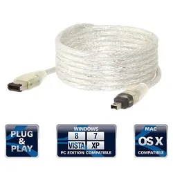 کابل 1394 فایروایر 6 پین به 4 پین