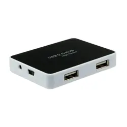 هاب 4 پورت USB 2.0 مدل MF-201L به همراه آداپتور | فروشگاه اینترنتی دیجیک