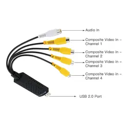 کارت کپچر اکسترنال 4 کاناله USB DVR | فروشگاه اینترنتی دیجیک