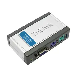 KVM سوییچ دو پورت PS2 برند D-LINK مدل KVM-121