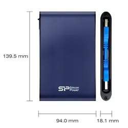 هارد اکسترنال Silicon Power مدل Armor A80 ظرفیت 1 ترابایت | فروشگاه اینترنتی دیجیک