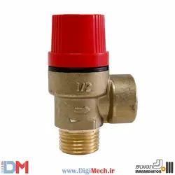 شیر اطمینان رزوه ای برنجی پکیج دیواری