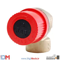 شیر اطمینان رزوه ای برنجی پکیج دیواری