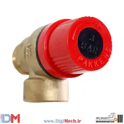 شیر اطمینان رزوه ای برنجی پکیج دیواری