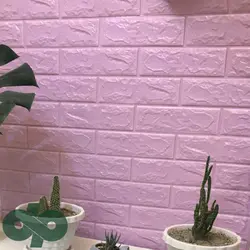 دیوارپوش فومی صورتی