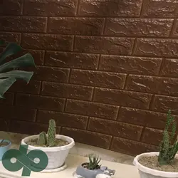 دیوارپوش فومی قهوه ای