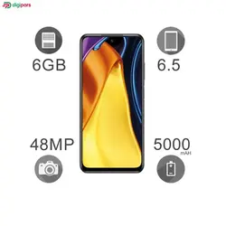 گوشی موبایل شیائومی مدل POCO M3 PRO 5G دو سیم‌ کارت ظرفیت 128 گیگابایت و 6 گیگابایت رم