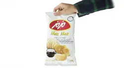 چیپس برگه سیب زمینی مزمز با طعم ماست موسیر 60 گرم