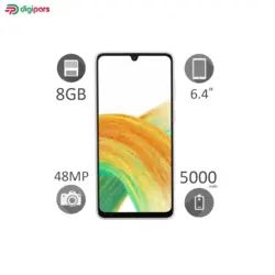 گوشی موبایل سامسونگ مدل Galaxy A33 5G SM-A336E/DSN دو سیم کارت ظرفیت 128 گیگابایت و رم 8 گیگابایت