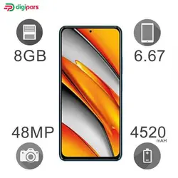 گوشی موبایل شیائومی مدل POCO F3 5G M2012K11AG دو سیم‌ کارت ظرفیت 256 گیگابایت و 8 گیگابایت رم