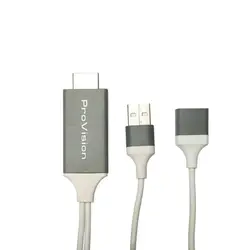 کابل تبدیل USB به HDMI پروویژن مدل MHL طول ۱ متر - دیجی پارس