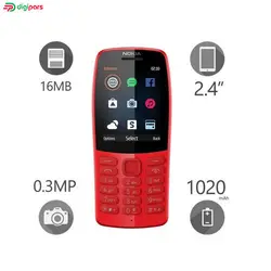 گوشی موبایل نوکیا مدل ۲۱۰ دو سیم‌ کارت