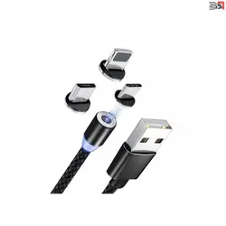 کابل شارژ USB به لایتنینگ / microUSB / USB-C ترانیو مدل XS4 طول 1 متر