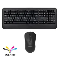 کیبورد و ماوس بی سیم Hiska مدل H-MK15W