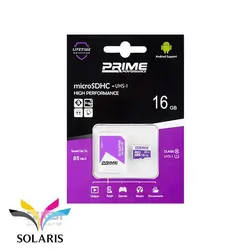 رم Prime microSDHC-UHS-l 16GB 85Mb/s