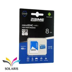 رم Prime microSDHC-UHS-l 8GB 85Mb/s