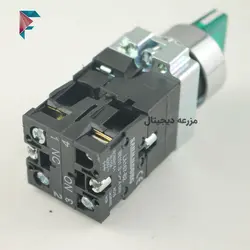 کلید فرمان 2 طرفه | چراغ دار | XB2-BK3365 | سبز | کنتاکت NO NC