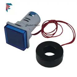 ولت آمپر فرکانس متر تابلویی دیجیتال | سیگنالی | مربعی | آبی