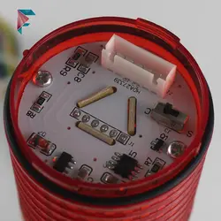 چراغ هشدار LED | دو طبقه | 220 و 24 ولت AC و DC | صنعتی