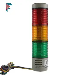 چراغ هشدار LED | سه طبقه | 220 و 24 ولت AC و DC | صنعتی