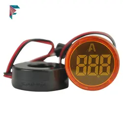 آمپرمتر سیگنالی | گرد | 0 تا 100 آمپر | ترانس دار | زرد