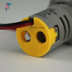 آمپرمتر سیگنالی | گرد | 0 تا 100 آمپر | ترانس دار | زرد