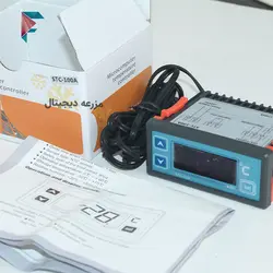 ترموستات stc100 | پنلی | 40- الی 99+ درجه | 220 ولت | سرمایشی و گرمایشی