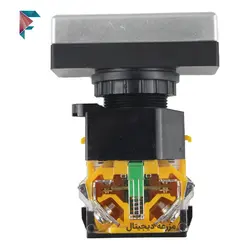 کلید استپ استارت دوبل پلاستیکی | بدون چراغ | طرح فانال