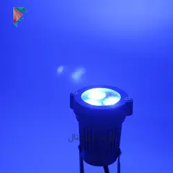 چراغ چمنی led | ضد آب | فلزی | 3 وات | نور آبی | یک سال گارانتی