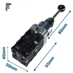 جوی استیک 4 حالته صنعتی | XD2-PA24 | فنری (بازگشت به مرکز)