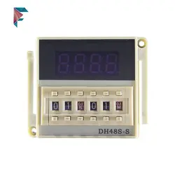 تایمر صنعتی | چشمک زن | طرح امرن | 220 ولت | DH48S-S | دو زمانه