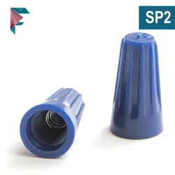 سرسیم کورکن سیم برق | کد SP2 | آبی | بسته 100 عددی