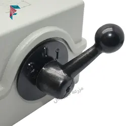 کلید بالابر ساختمانی تک فاز | 16 آمپر | دو طرفه (1-0-2) | چدنی