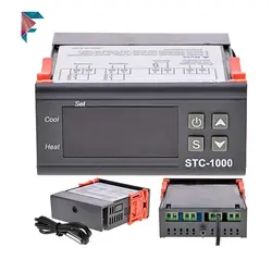 کنترلر دما پنلی تابلویی | دو رله |صنعتی | 12 ولت | STC1000