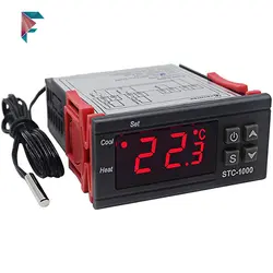 کنترلر دما پنلی تابلویی | دو رله |صنعتی | 12 ولت | STC1000