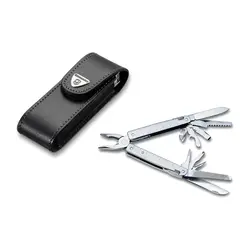 ابزار سوییس تول ویکتورینوکس – انبر 27 کاره با کیف چرمی مشکی – Victorinox SwissTool – 3.0323.L