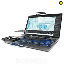Dell Precision 15 3561 یک لپ‌تاپ ورک‌استیشن دل از سری پرسیشن با اتصالات فراوان.