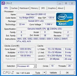 پردازنده سروری اینتل زئون Intel Xeon E5-2680 v2