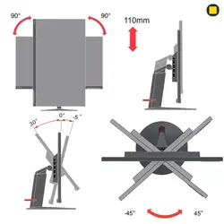 مانیتور 24 اینچ لنوو ThinkVision P24h-10