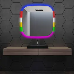 آینه سرویس بهداشتی دلفین مدل RGB-SQ-61