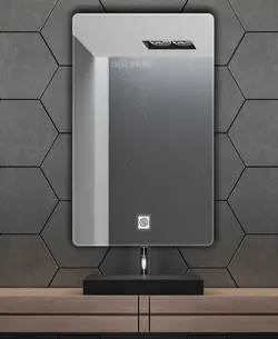 آینه سرویس بهداشتی دلفین مدل ضدبخار کد HT-60x70-R