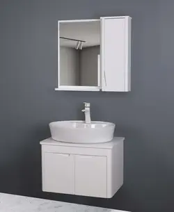 ست کابینت و روشویی دلفین مدل 1121 به همراه آینه و باکس