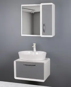 ست کابینت و روشویی دلفین مدل 1133 به همراه آینه و باکس
