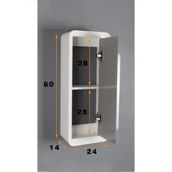 ست کابینت و روشویی دلفین مدل 1133 به همراه آینه و باکس