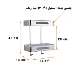 قفسه حمام دلفین مدل C208