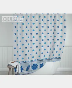 پرده حمام کد Ev-4910 سایز 200×180 سانتی متر